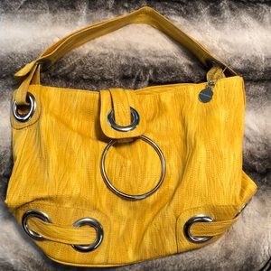 Big Buddha yellow handbag